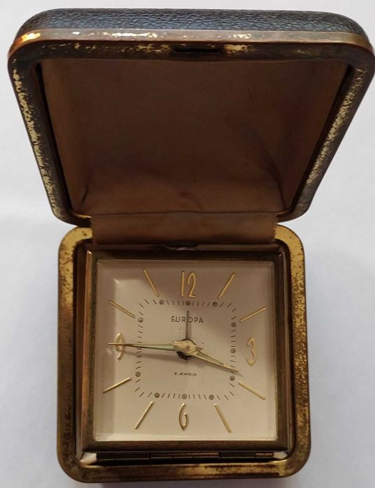 Relógio Despertador Antigo Corda EUROPA