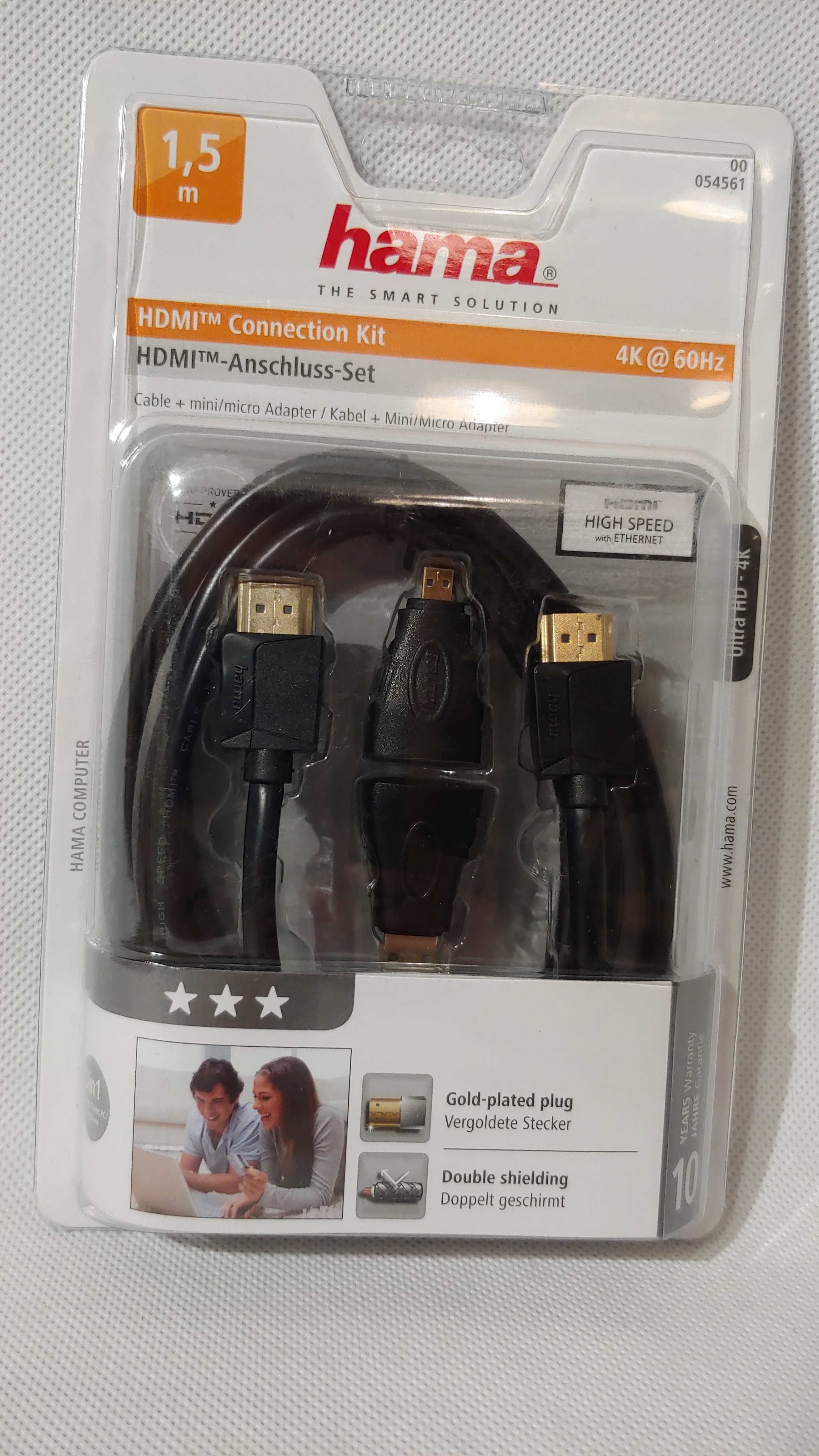 Kabel HDMI Hama. HDMI, HDMI mini, HDMI micro