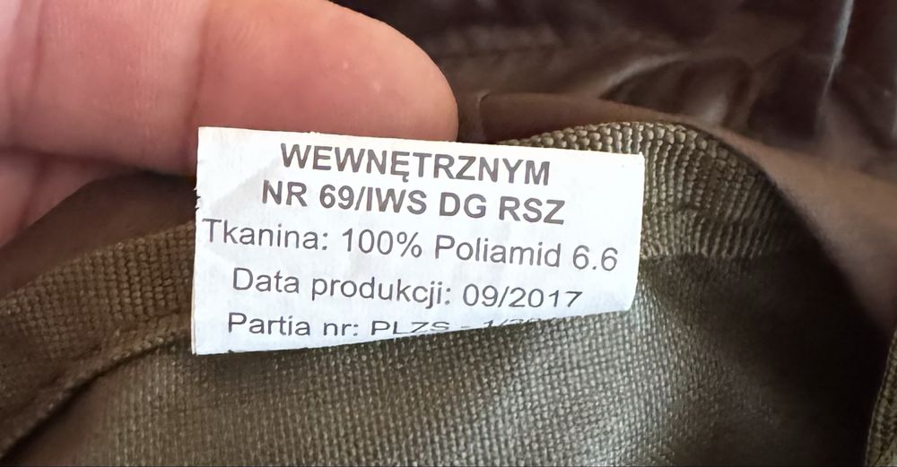 Plecak Wojsk Specjalnych wz.69/iws