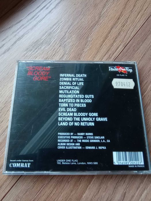 DEATH Scream Bloody Gore CD pierwsze wydanie first press