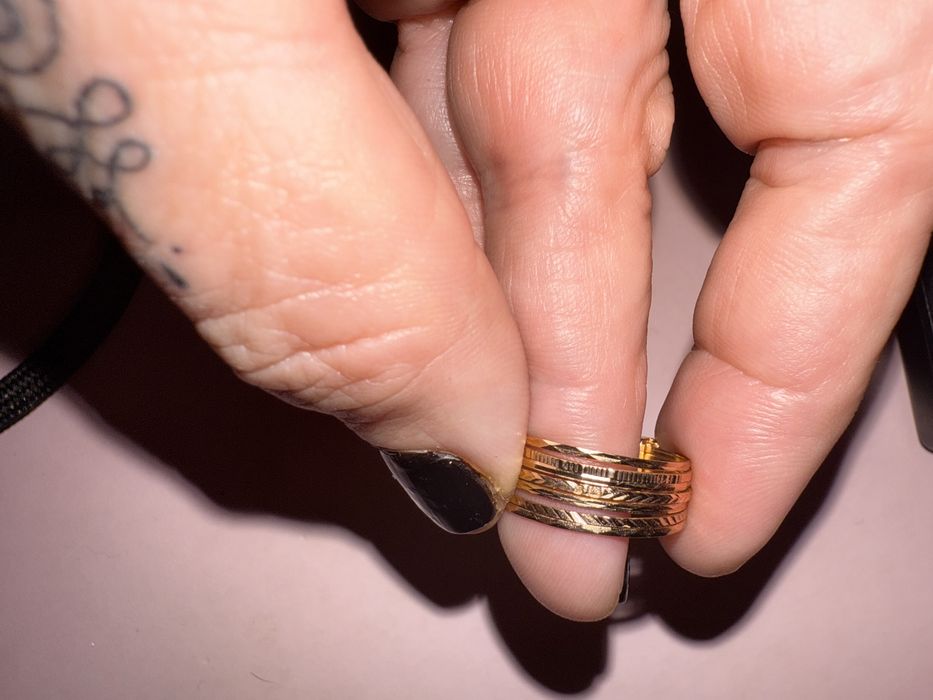 Anel 7 escravas em ouro 19,2k