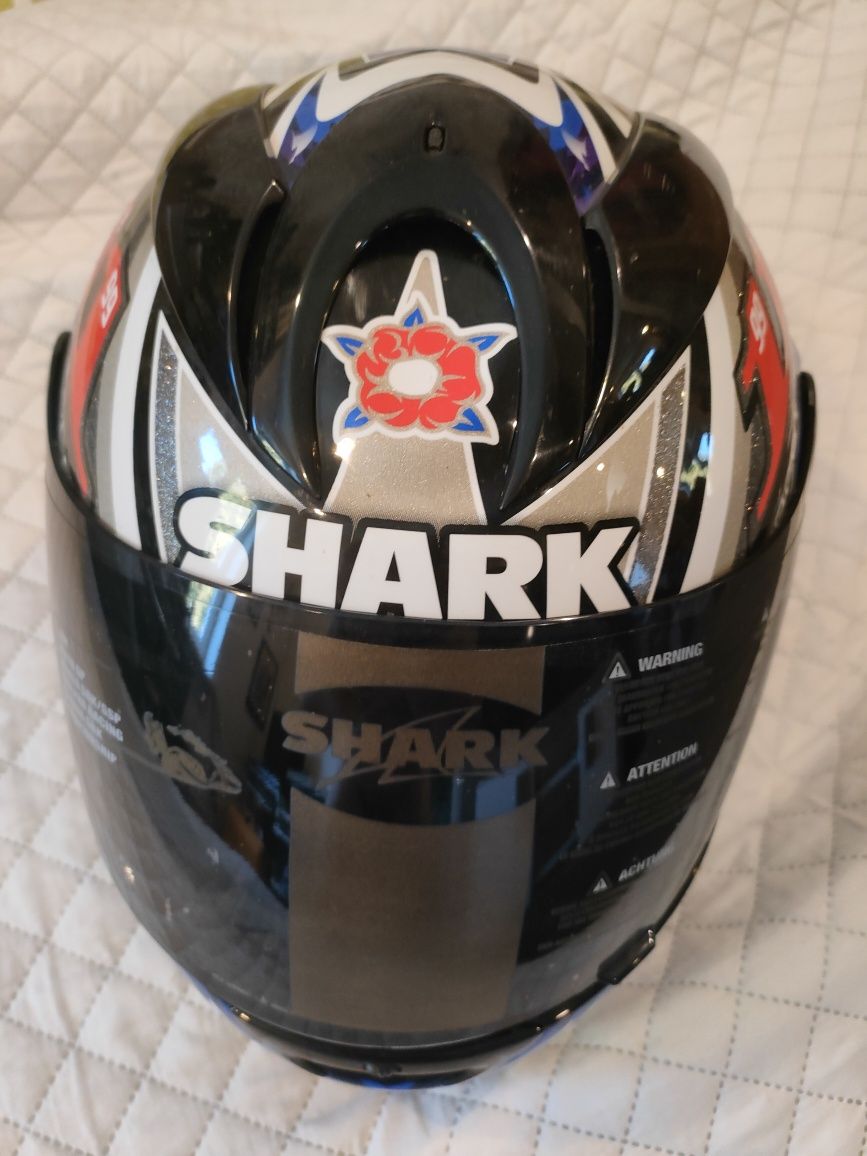Kask Shark Foggy Legend Race  M  nowa szyba mocowanie DOSKONALY stan