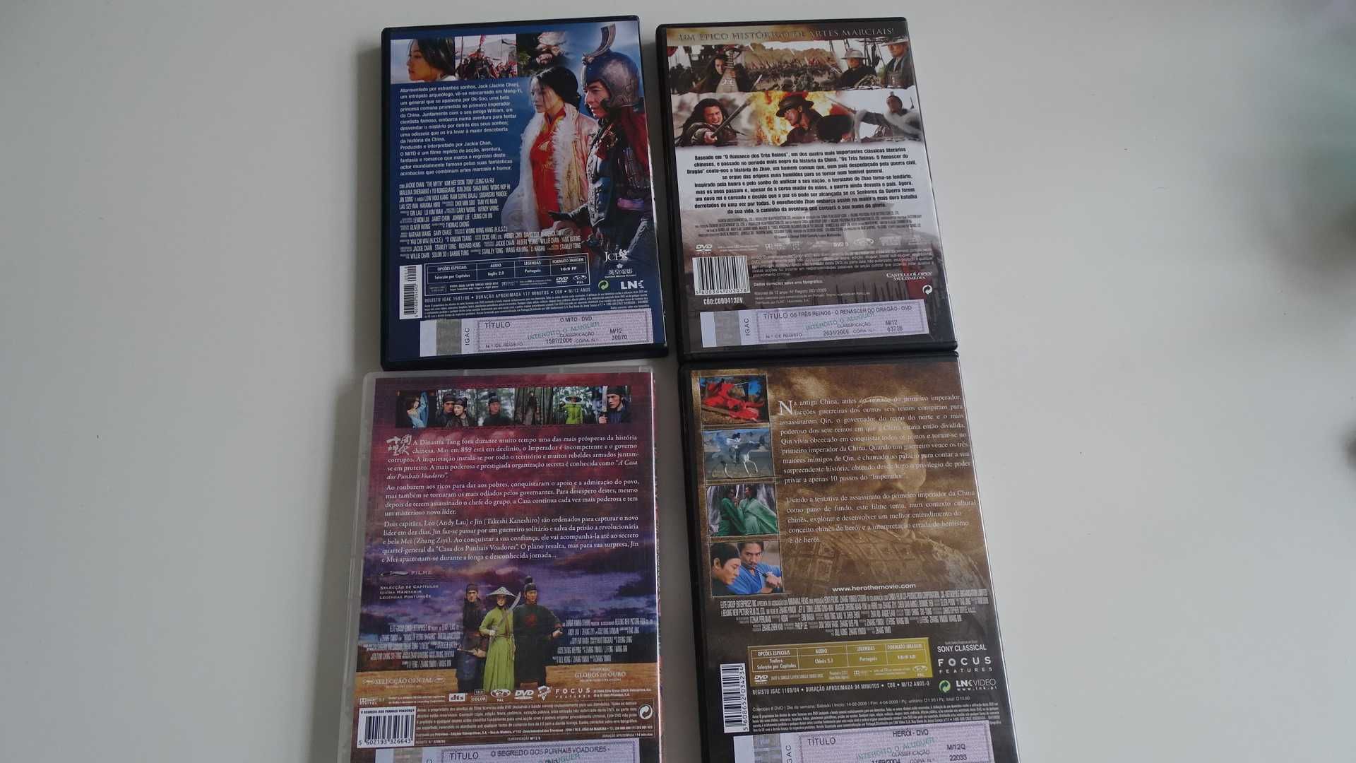 DVDs Filmes Chineses . Jackie Chan . Jet Li . Acção