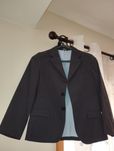 Casaco cinzento blazer calça formal para casamento, batismo, batizado