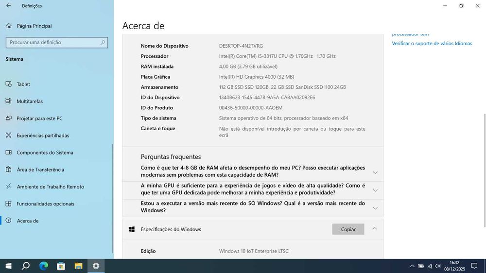Portátil SAMSUNG i5