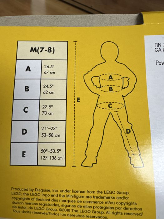 Strój ludzik Lego bal karnawałowy bal przebierańców