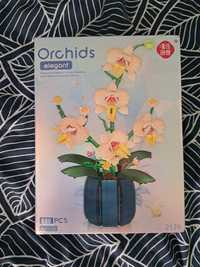 Nowe klocki Kwiat Storczyk Orchidea