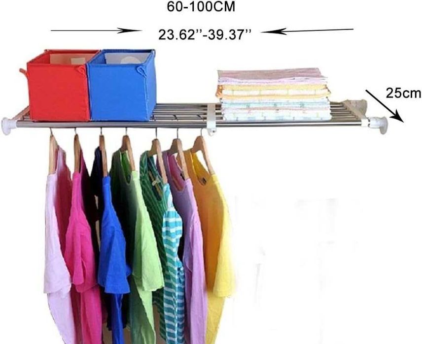 Nowa półka / szafka regulowana / drążek / uchwyt / 60-100cm !1833!