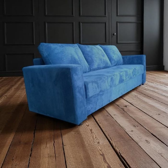 Sofa rozkładana z pojemnikiem funkcja spania duża różne kolory