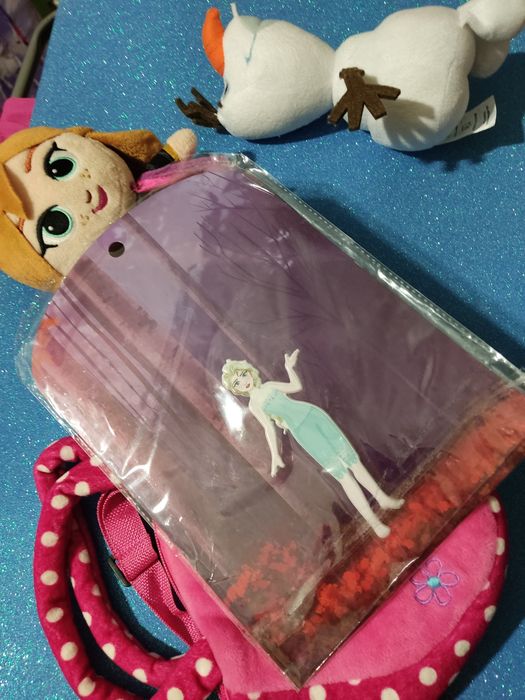 Крижане холодне серце Анна Олаф м'які наклейки frozen сумка