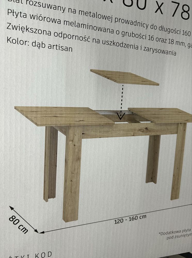 Nowy stół rozkladany
