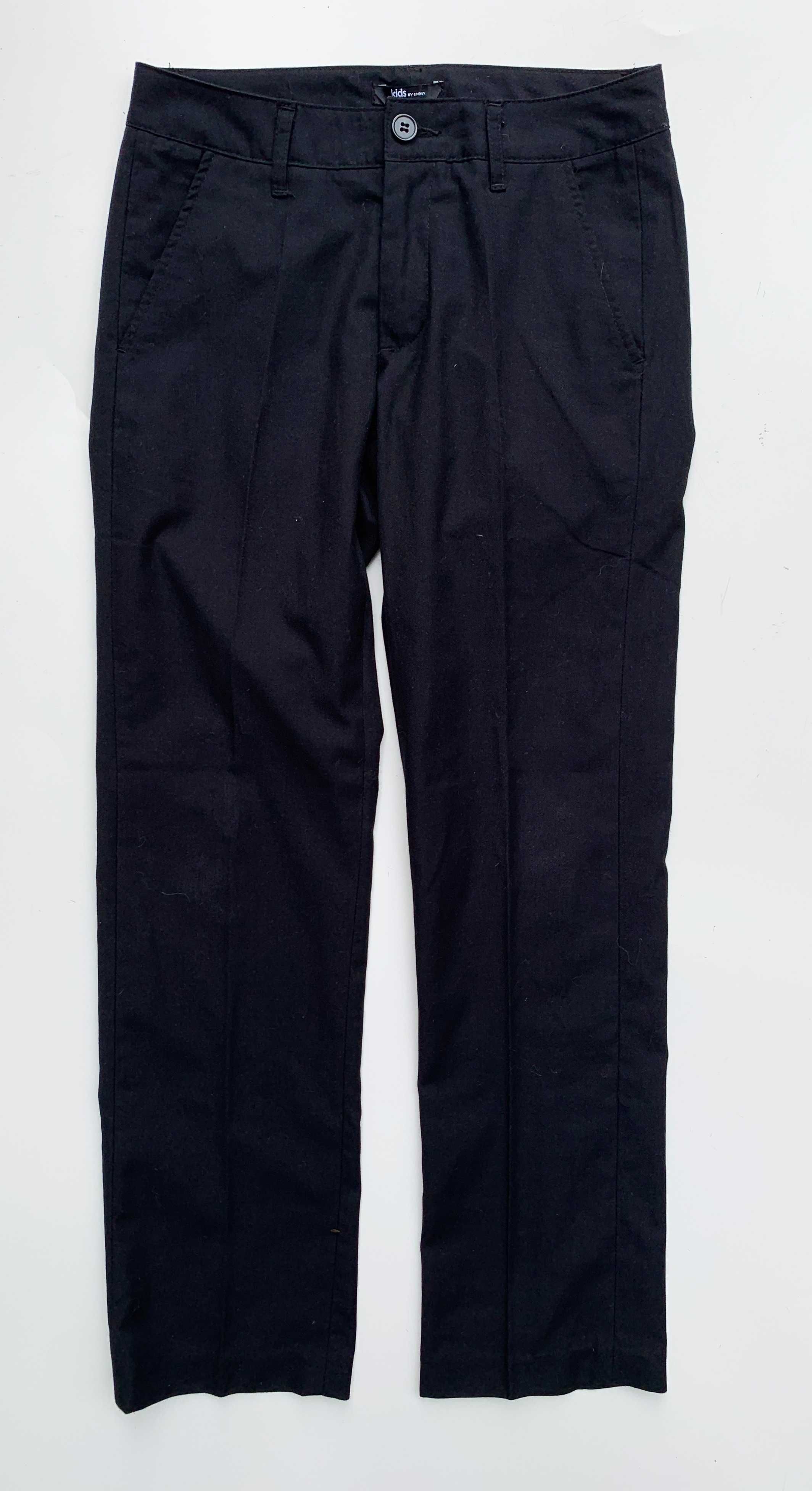 Spodnie Czarne Lindex 146 cm 11 lat Eleganckie Wizytowe