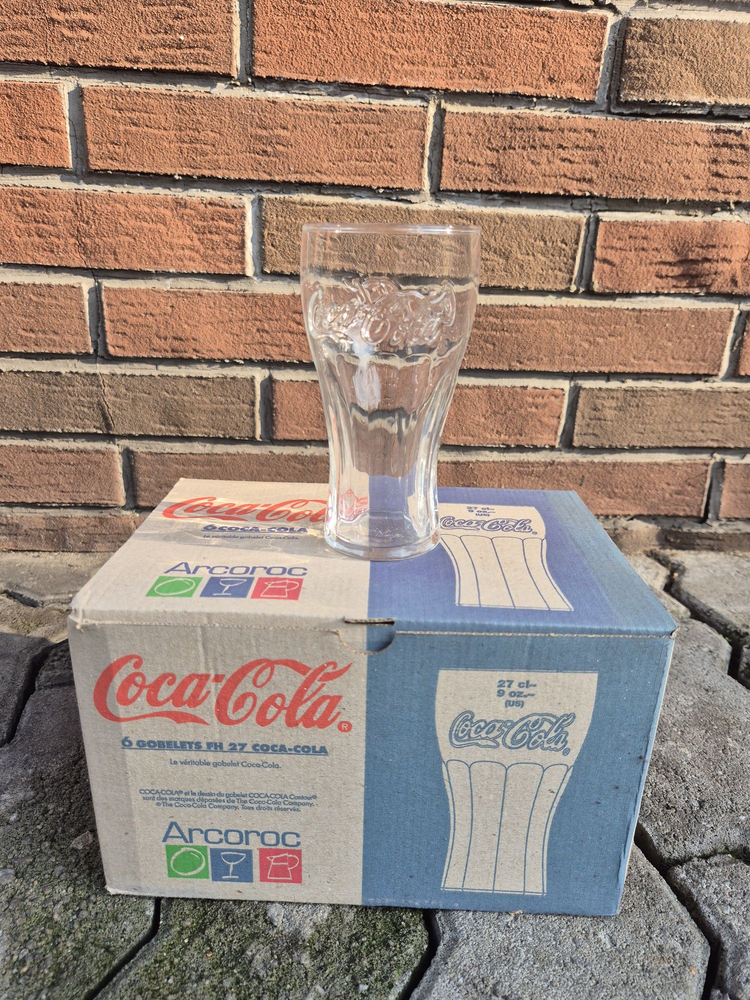 Oryginalne szklanki Coca Cola