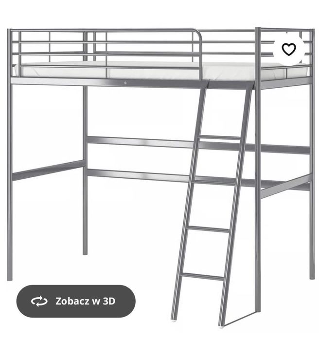 Łózko z biurkiem ikea Svasta