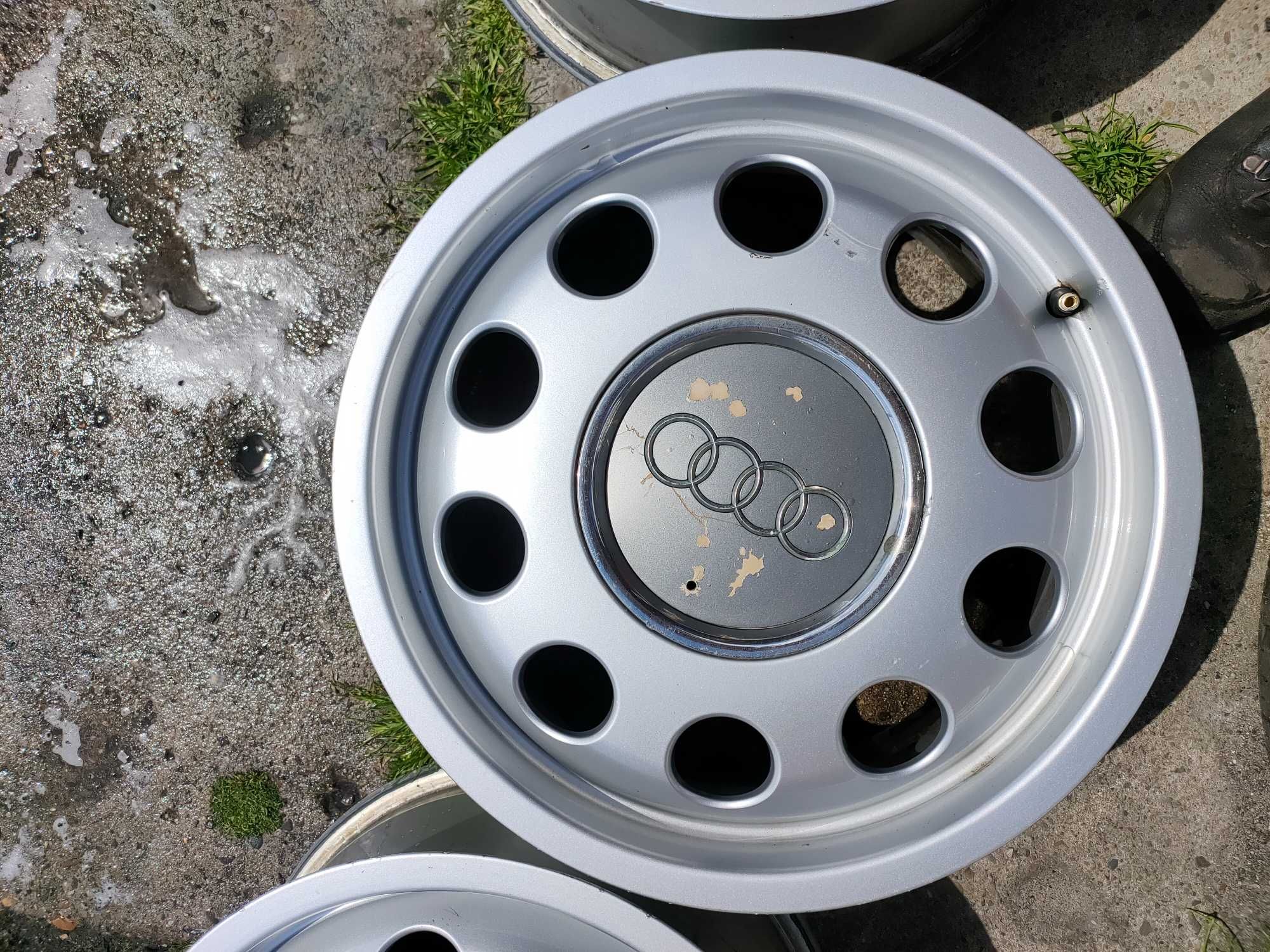 Alu felgi z dekielkami Audi a3 8l 5x100 15"