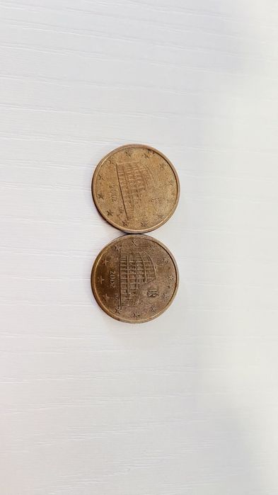 Moedas de 5 cêntimos Itália(2002)