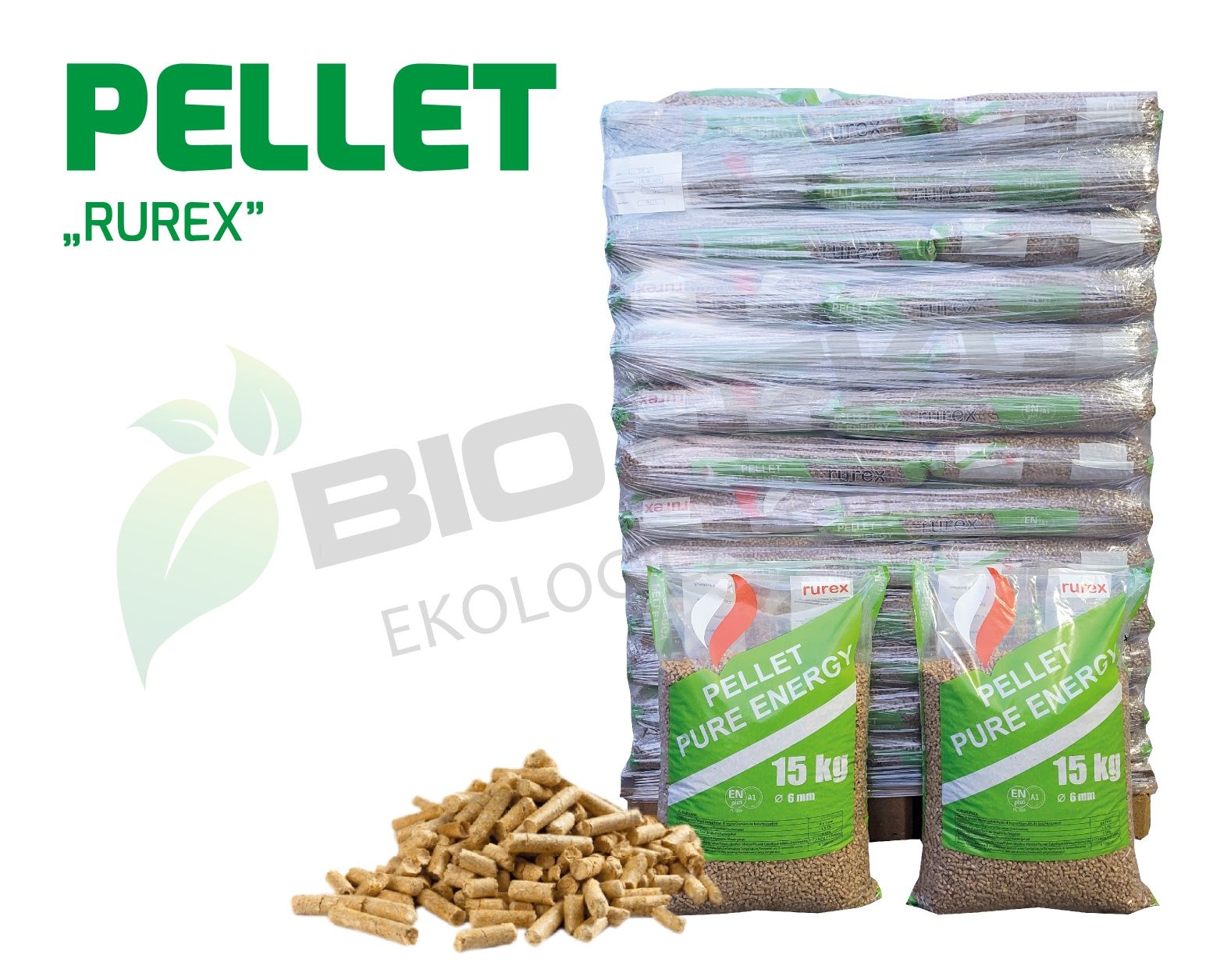 Pellet RUREX A1 ENplus Barlinek Olczyk Mira Wirex Olimp Lava BIO-EKO