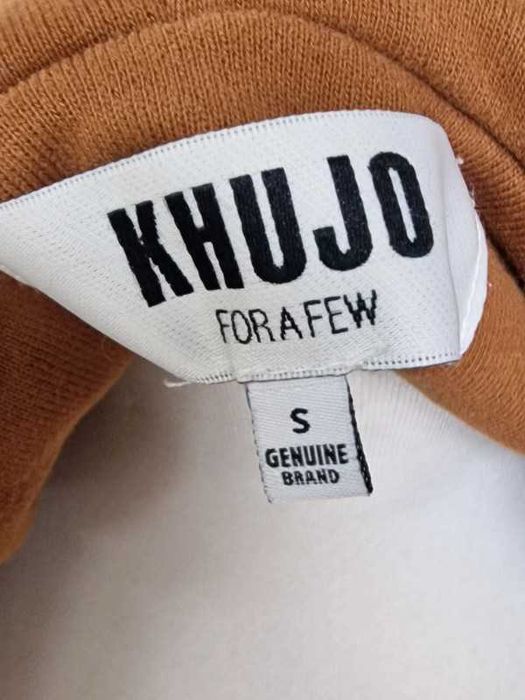 Khujo bluza damska karmelowa z kapturem na suwak. Rozmiar 36/S