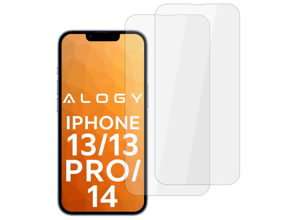 2x Szkło hartowane Alogy na ekran do Apple iPhone 13/ 13 Pro/ 14