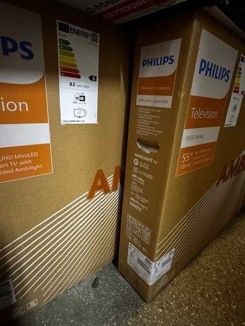 Telewizor QD MiniLED Philips 55PML9019/12 55" Nowe, uszkodzone kartony