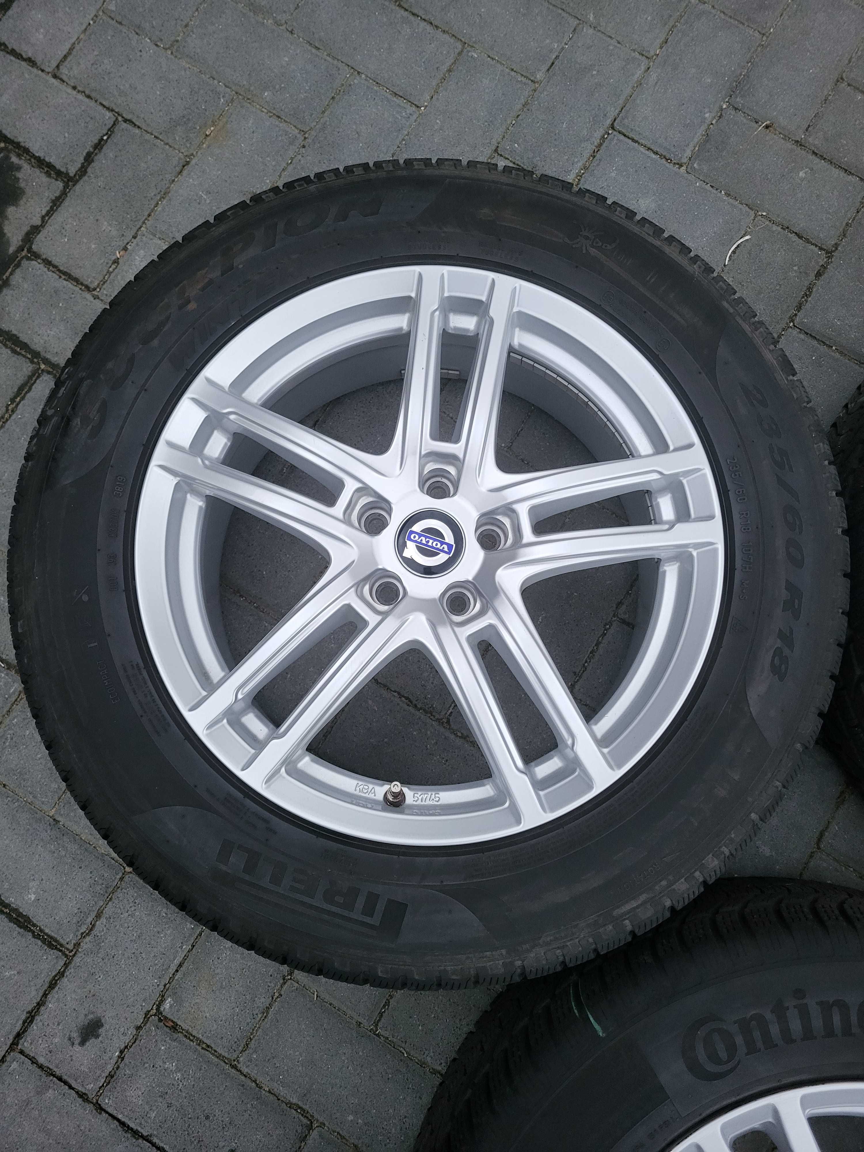 [k211] Koła zimowe 18 Cali 5x108 Pirelli 235/60/18 Volvo 22r Conti