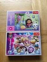 Puzzle trefl Psi Patrol i Koci Domek Gabi 30 elementów