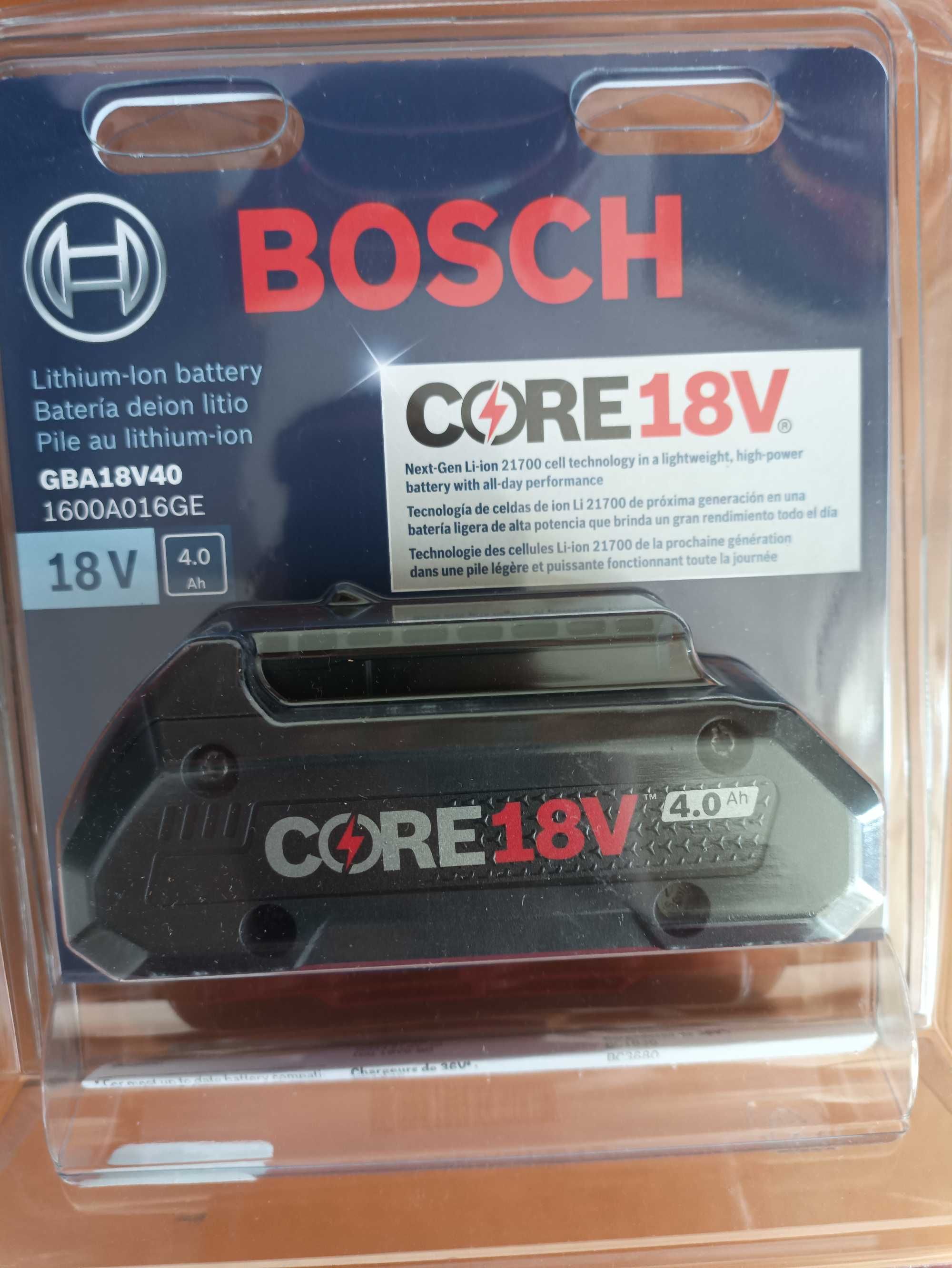 Зарядні пристрої та акб Bosch 18V