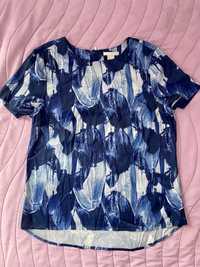 Blusa azul com padrao H&M