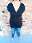 Blusa com decote em V