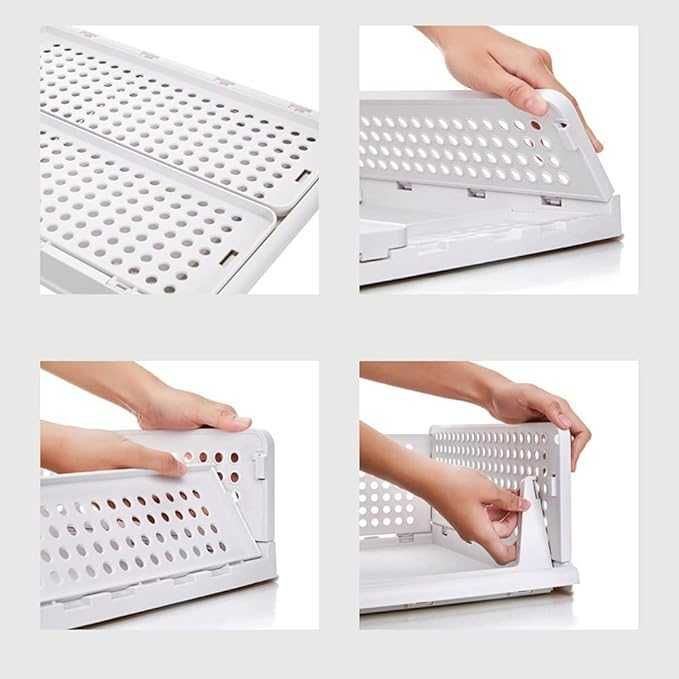 8-Pak Składany Duży Organizer Szuflady do Piętrowania Pudełka Odzież