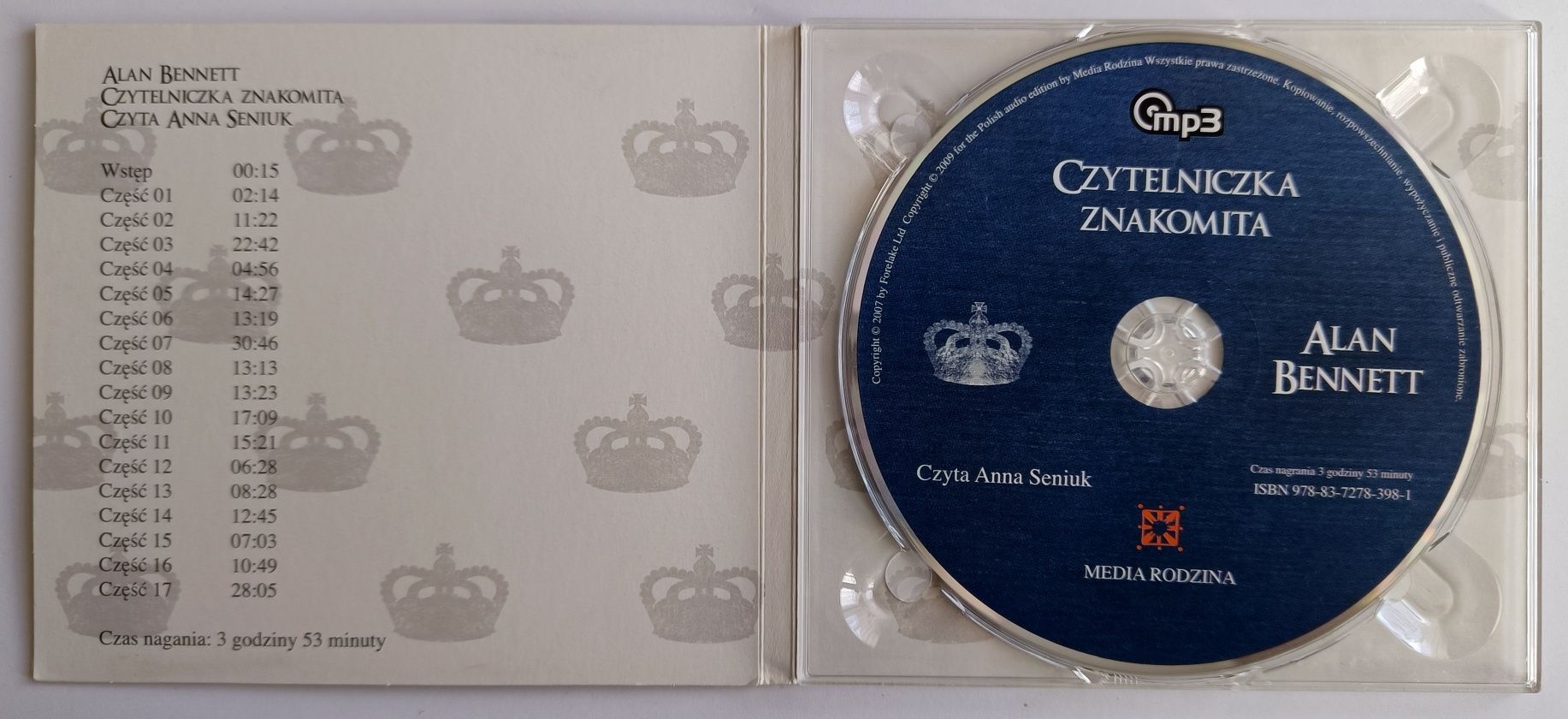 Audiobook Czytelniczka Znakomita Alan Bennett czyta Anna Seniuk 2009r