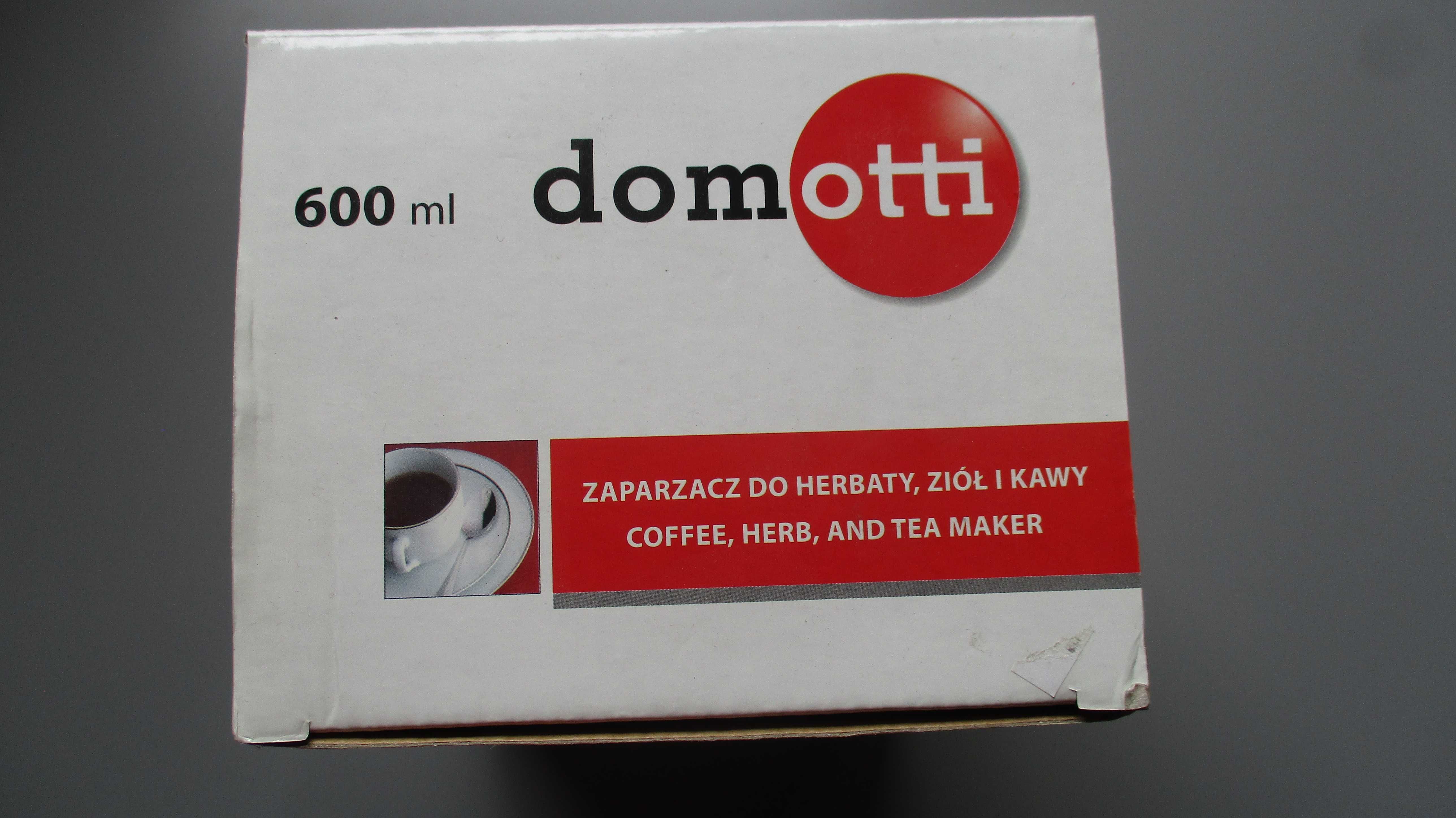 Zaparzacz do herbaty ziół kawy 600 ml Domotti nowy