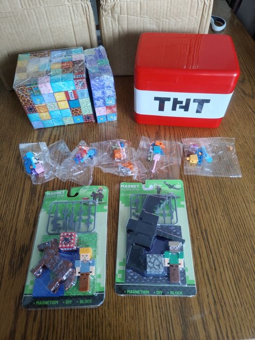 Mega zestaw klocków magnetycznych 200+ 2 mini zestawy