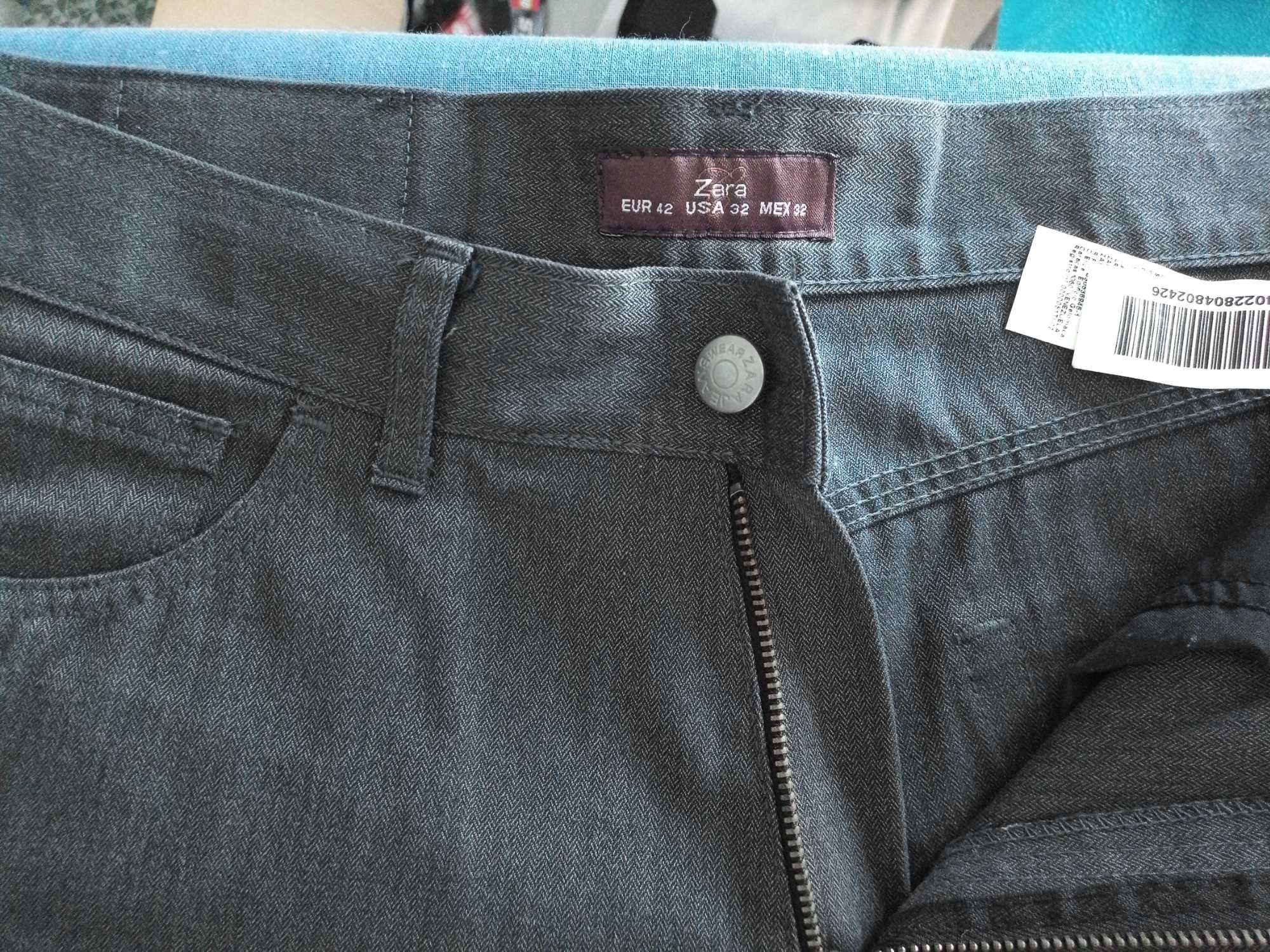 Calças Zara algodão poliéster 42