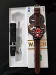 Smartwatch Zegarek Męski DT70+ Rozmowy 466x466 Amoled Dwa Paski