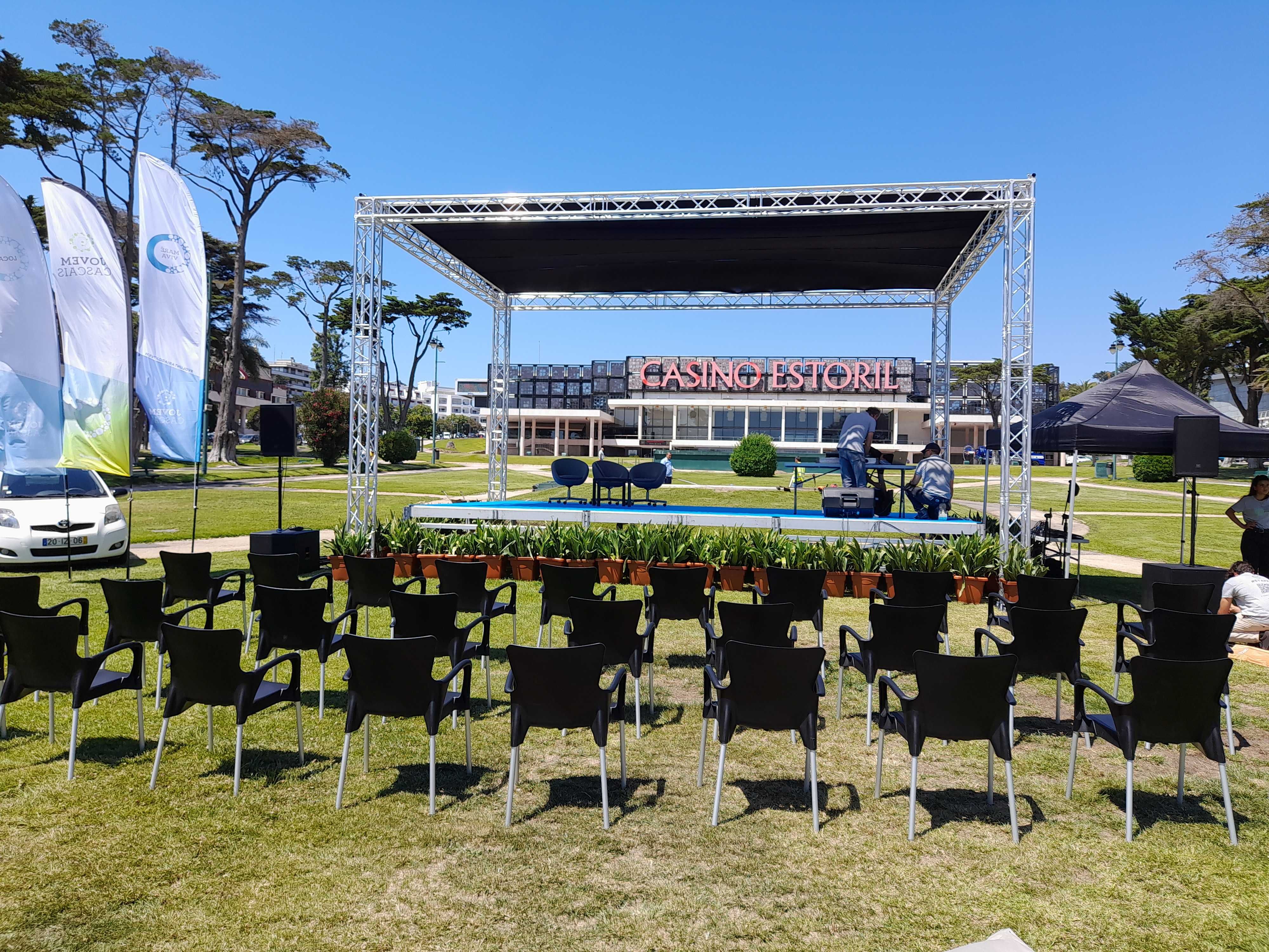 Palco com ou sem cobertura