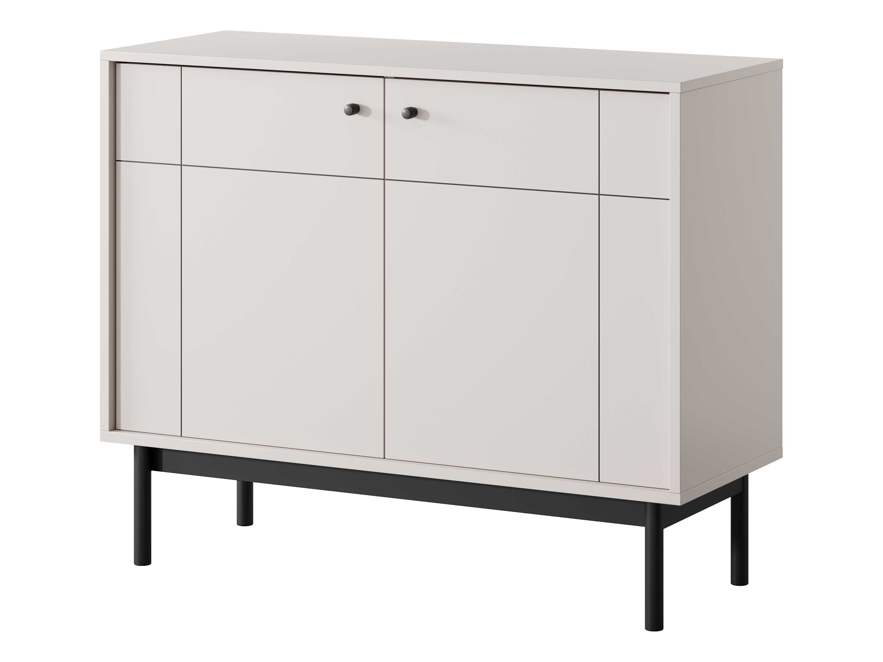 Komoda JAPANDI 104 cm dąb linea lub kaszmir 2 fronty nowoczesny styl