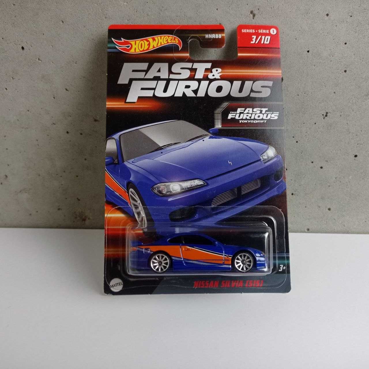 Машинка Hot Wheels Nissan Silvia (S15) Fast & Furious 1:64 HNR93 Blue