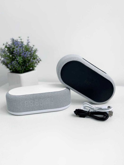 Бездротова зарядка для iPhone 4 в 1 YZ-6 чорна біла