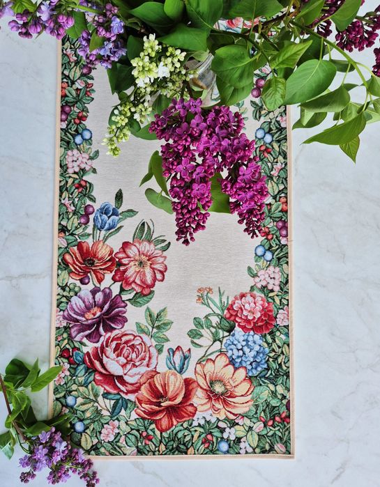 Bieżnik 40x100 cm V101 Kolorowa Łąka gobelinowy