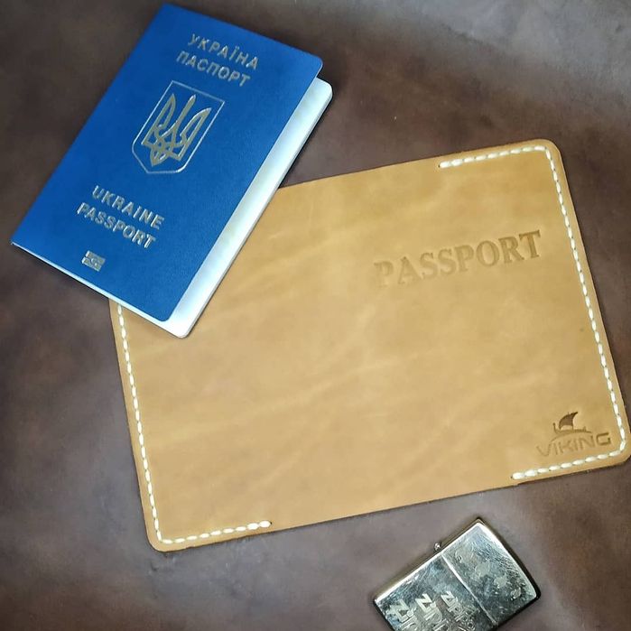 Докхолдер.Обложка на паспорт.Натуральная кожа.Ручная работа.