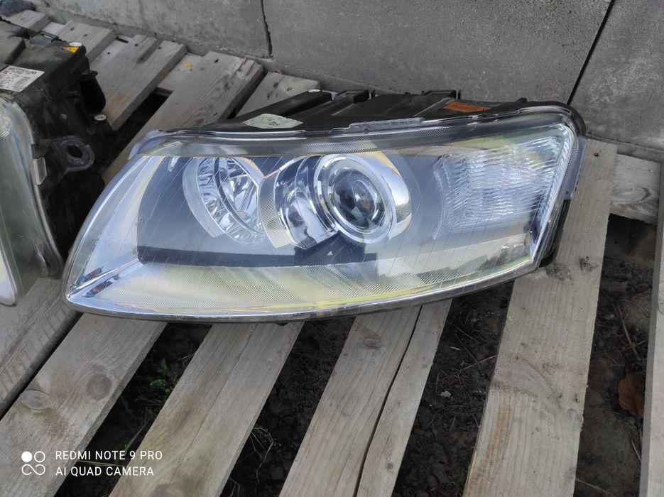 Audi A6 C6 lampy przednie Bi-xenon Europa gwarancja ladne