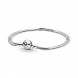 Pulseira Multi Snake Pandora em Prata de Lei S925 Novo!