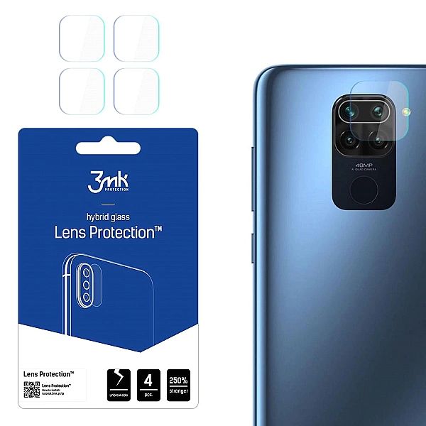 Szkło na aparat 3mk Lens Protection™ hybrydowe na Xiaomi Redmi Note 9/