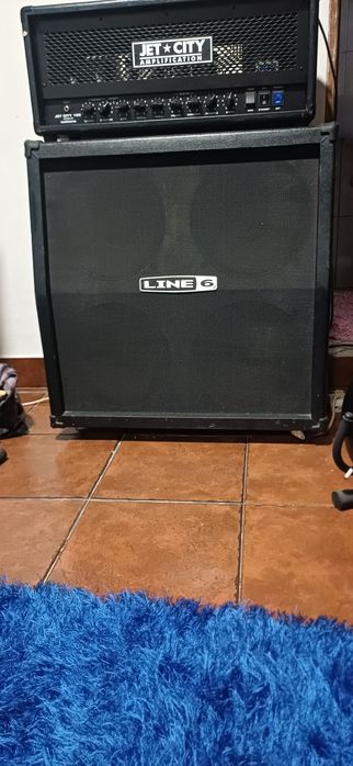 Cabeça Jet City 100 design by SOLDANO + Coluna line 6