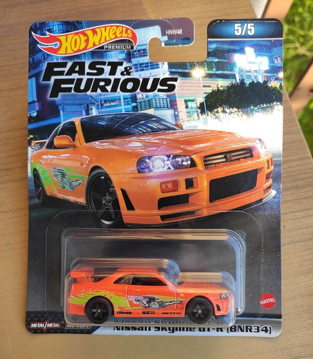 Hot Wheels Premium - Nissan Skyline GT-R (BNR34) Fast & Furious