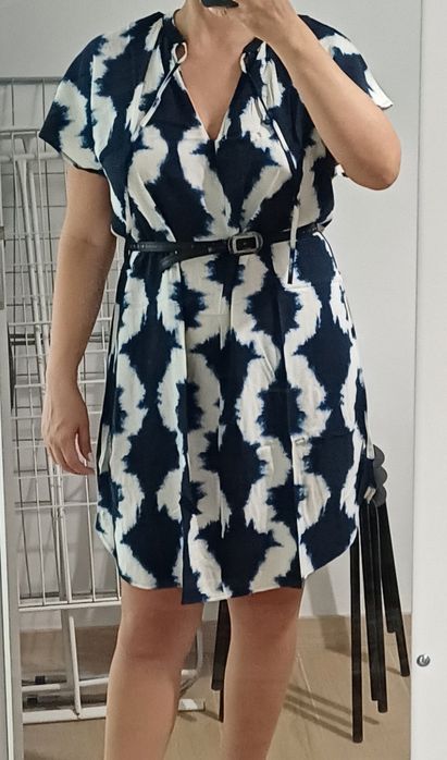 Vestido estampado da H&M (novo)-M