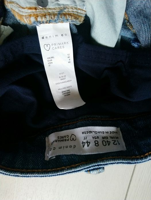 Джинсові штани для вагітних нові denim co 12/40 розмір