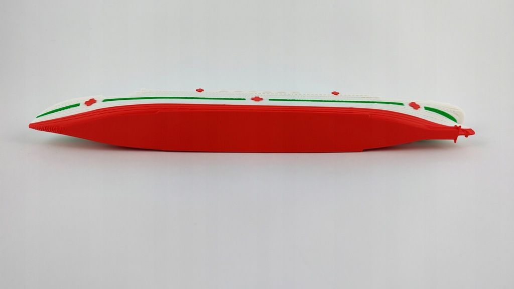 HMHS Britannic - Model 3D - 269mm (Skala 1:1000) - metalowe wstawki