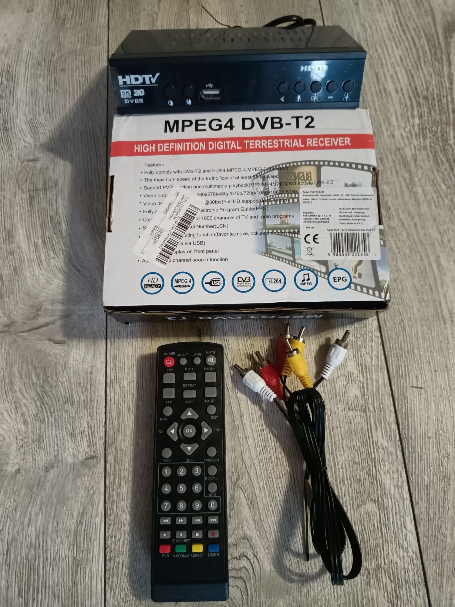 Dekoder Dvbt MPEG4 Dvb-T2 E255